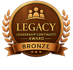 Legacy Bronze Leadership Continuity certification logo