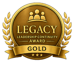 Legacy Gold Leadership Continuity certification logo
