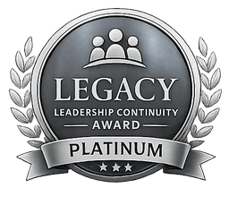 Legacy Platinum Leadership Continuity certification logo